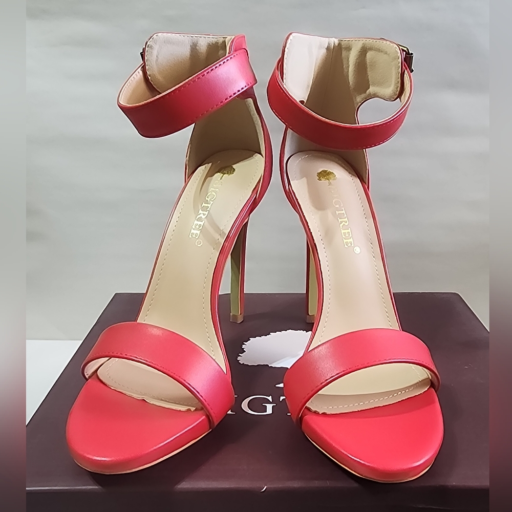 NIB Big Tree Elegant Red High Heel Stilettos